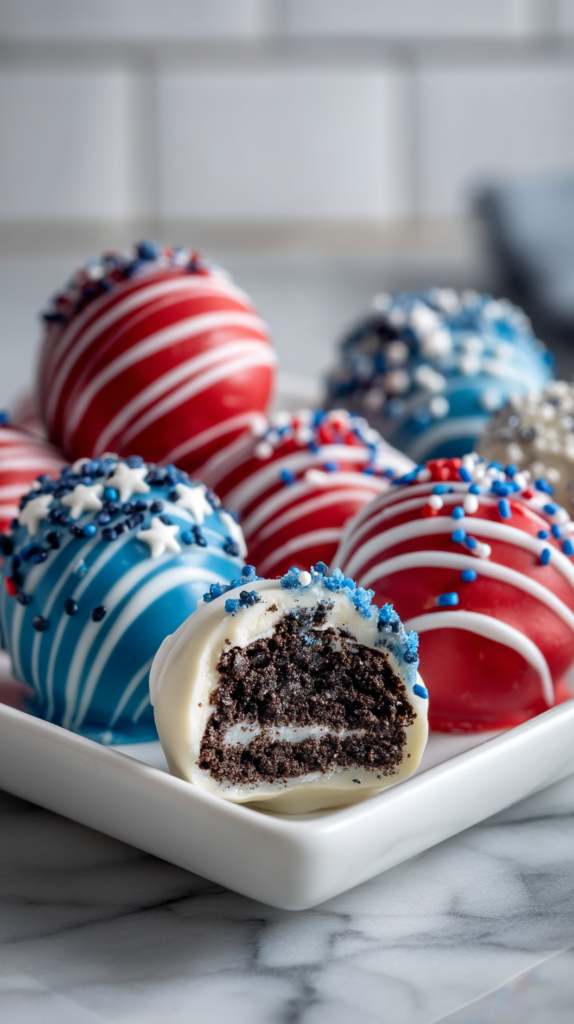 Memorial Day Oreo Balls
