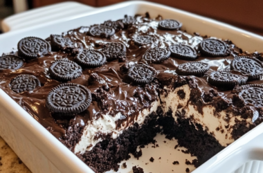 Oreo Earthquake Cake