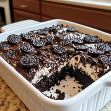 Oreo Earthquake Cake