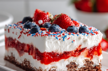 Patriotic Lasagna Dessert