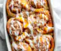 Peach Cobbler Cinnamon Rolls