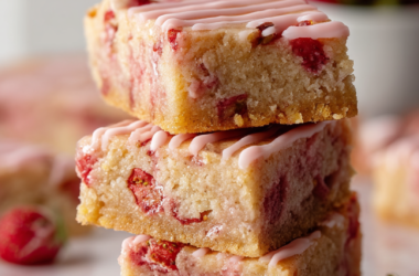 Strawberry Lemon Blondies