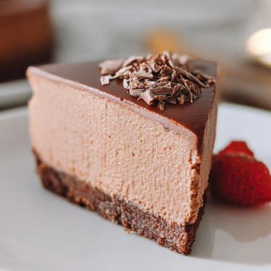 No-Bake Chocolate Cheesecake