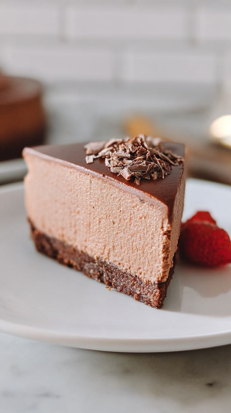 No-Bake Chocolate Cheesecake