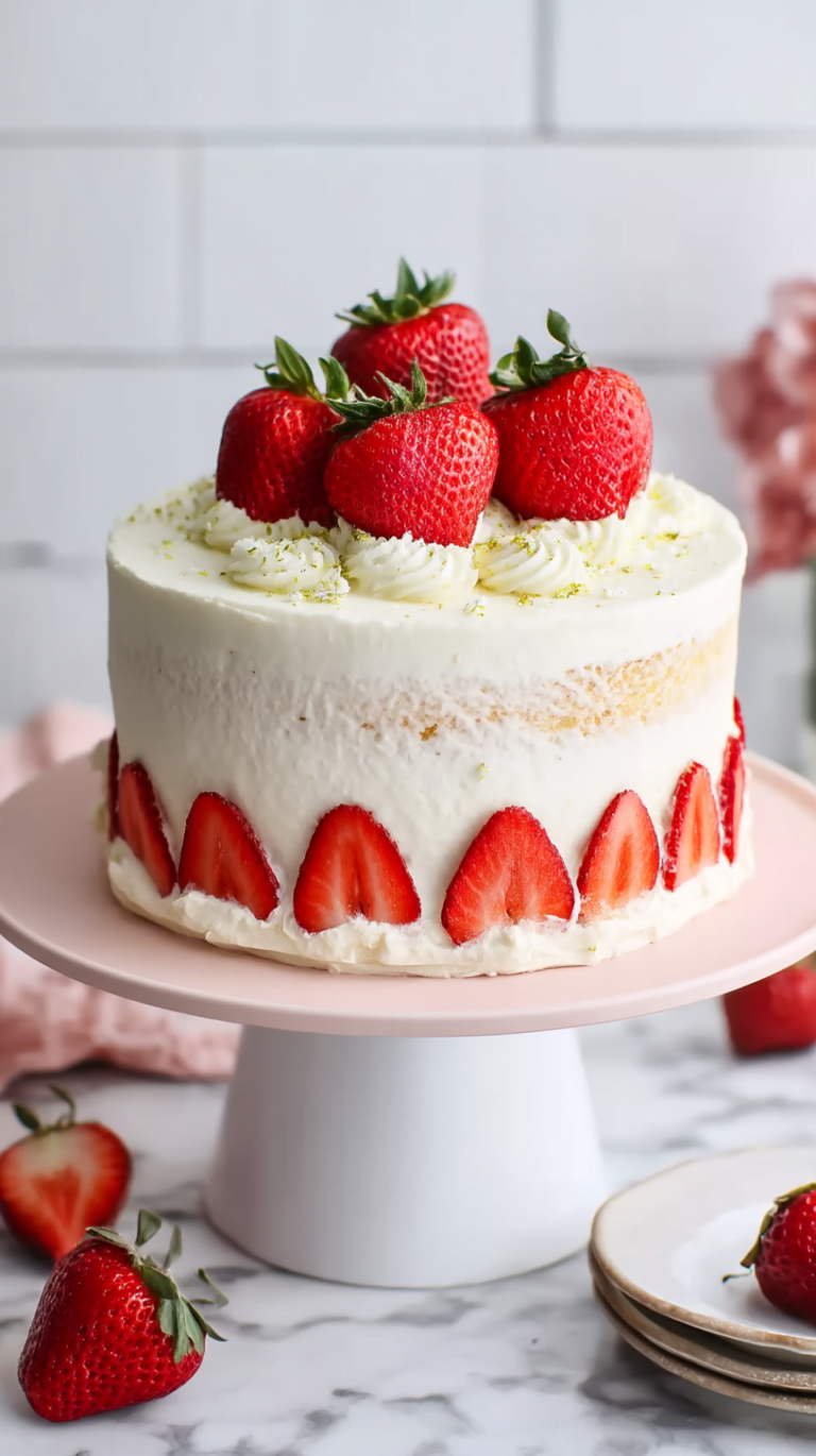 Strawberry-Lemon Mother's Day Cake Recipe