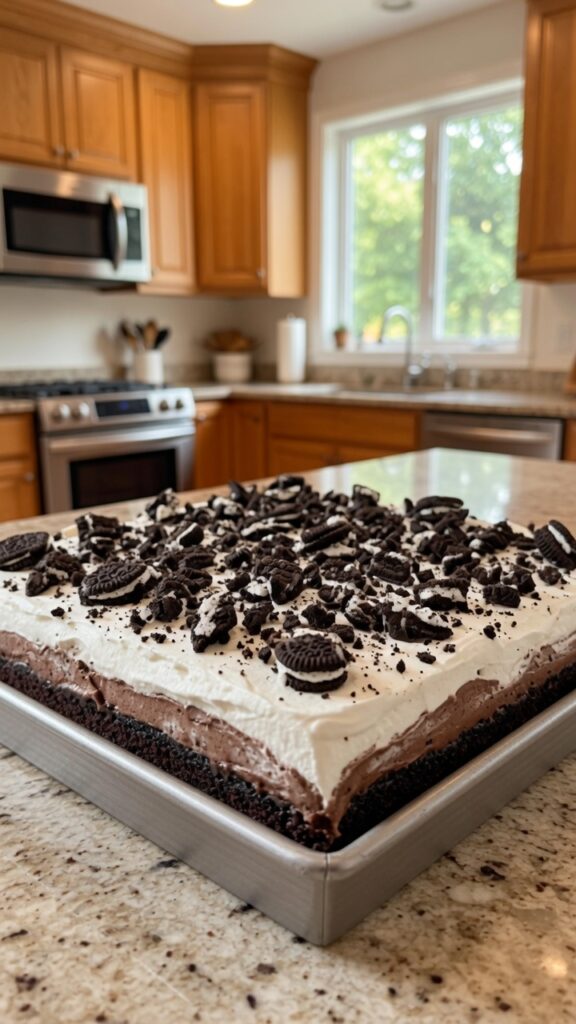 Cookies and Cream Mousse Cake