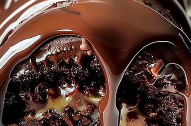 Gooey Chocolate Caramel Turtle Cake Roll