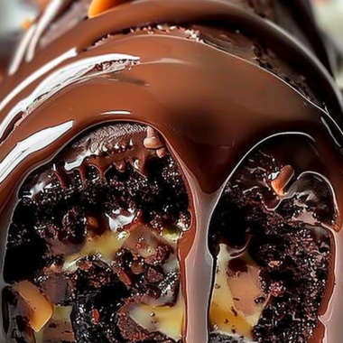 Gooey Chocolate Caramel Turtle Cake Roll