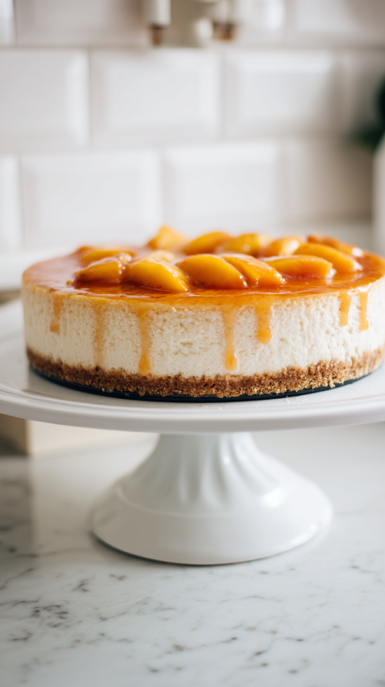Peach Cheesecake