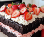 Strawberry Ding Dong Sheet Cake