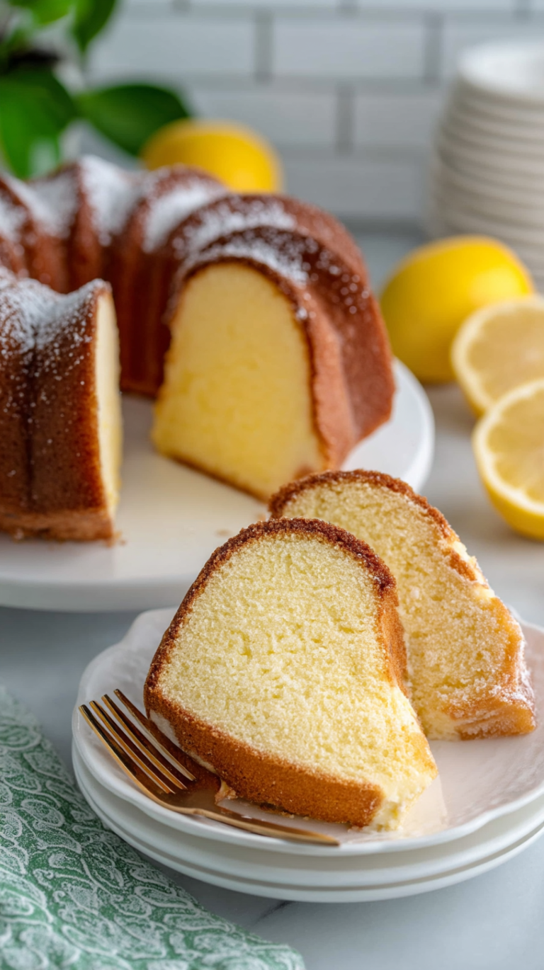 Lemon Cream Cheese Pound Cake