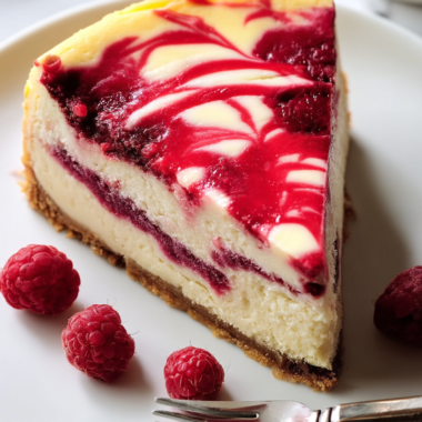 White Chocolate Raspberry Cheesecake