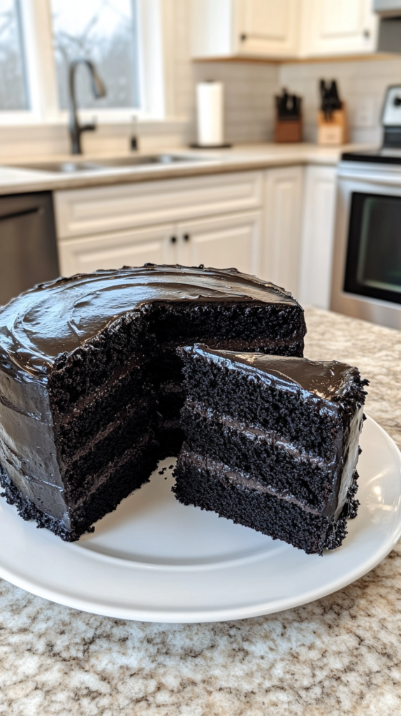 Black Cocoa Cake