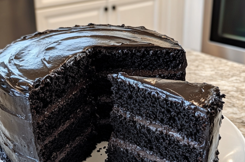 Black Cocoa Cake