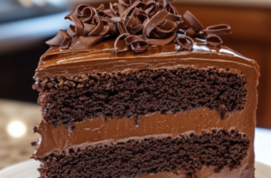 Dark Chocolate Mousse Cake