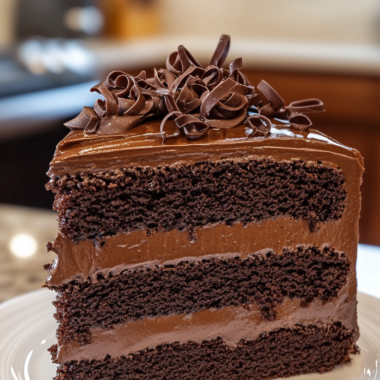 Dark Chocolate Mousse Cake
