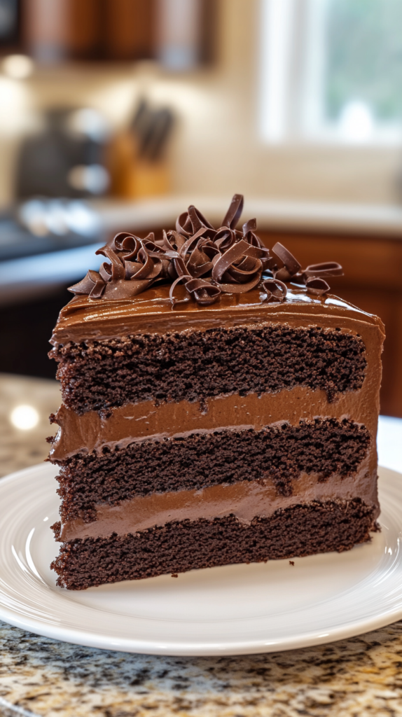 Dark Chocolate Mousse Cake