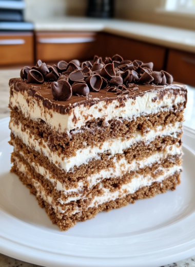 Mocha Chocolate Icebox Cake