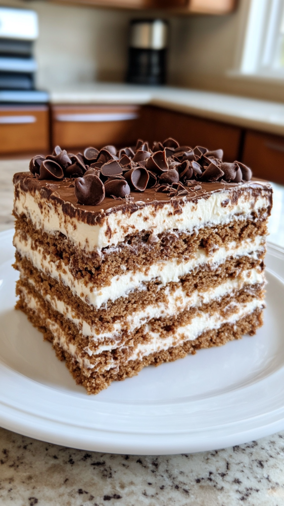 Mocha Chocolate Icebox Cake